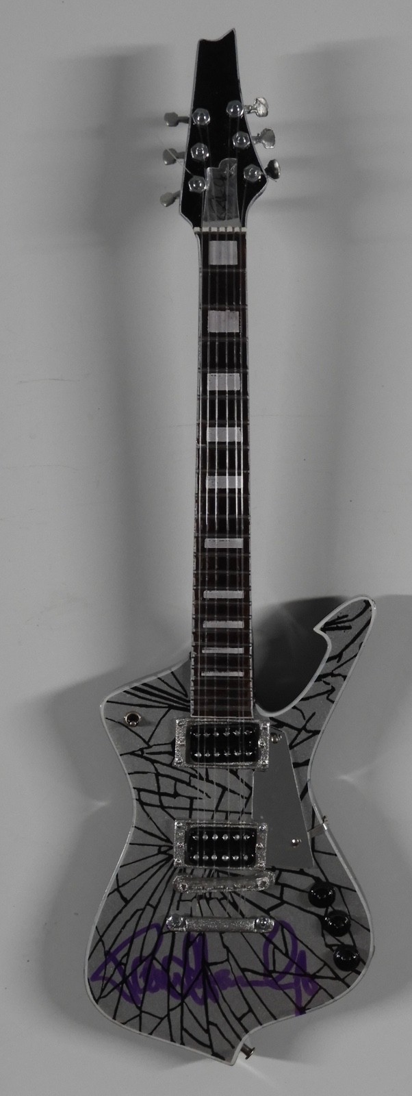 Paul Stanley KISS JSA Autograph Signed Mini Guitar Axe Heaven Iceman