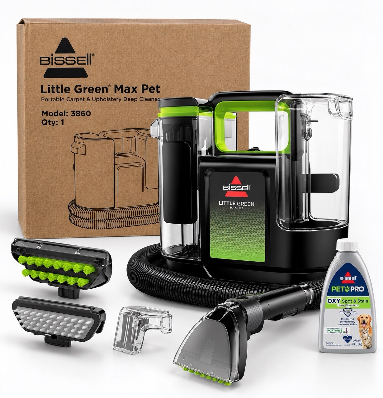 BISSELL® (3860) Little Green® Max Pet Portable Cleaner, New Sealed