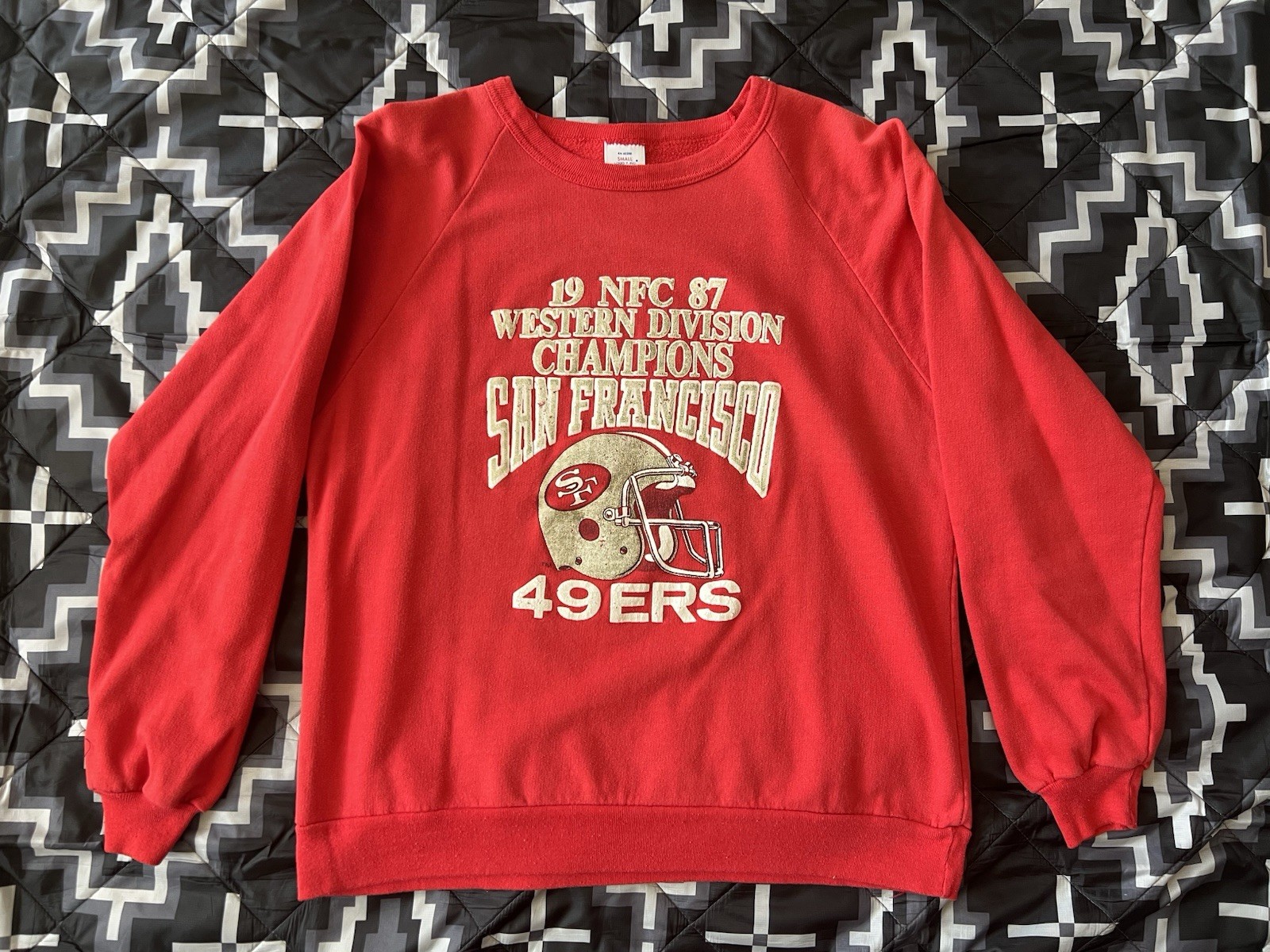 Vintage 1987 San Francisco 49ers Western Division Champions Crewneck Sweatshirt