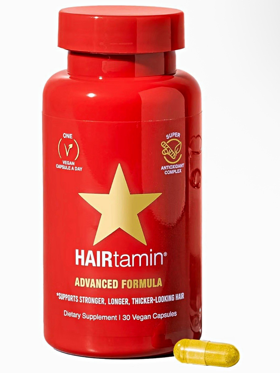HAIRtamin Advanced Formula Hair Supplement 30 Vegan Capsules Non-GMO
