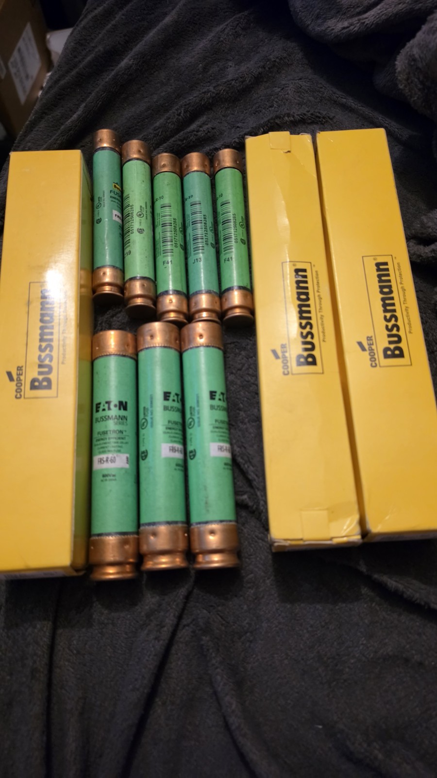 Cooper Bussmann Lot Frs-r-60 Qty 3 Frs-r-10 Qty 5 Frs-r-200 Qty 3