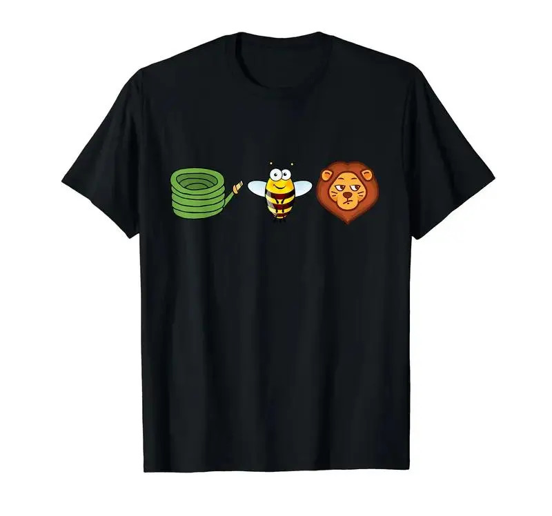 Hose Bee Lion Men\'s Cotton Crew Neck Casual Graphic T-shirt Hose Bee Lion Men\'s Cotton Crew Neck Casual Graphic T-shirt