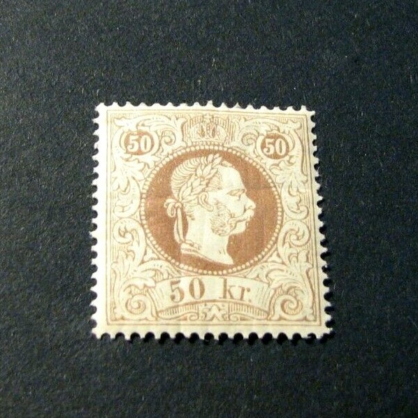 Austria Stamp Scott# 33 Franz Josef 1867-72 MH (has a crease) H40 Austria Stamp Scott# 33 Franz Josef 1867-72 MH (has a crease) H40