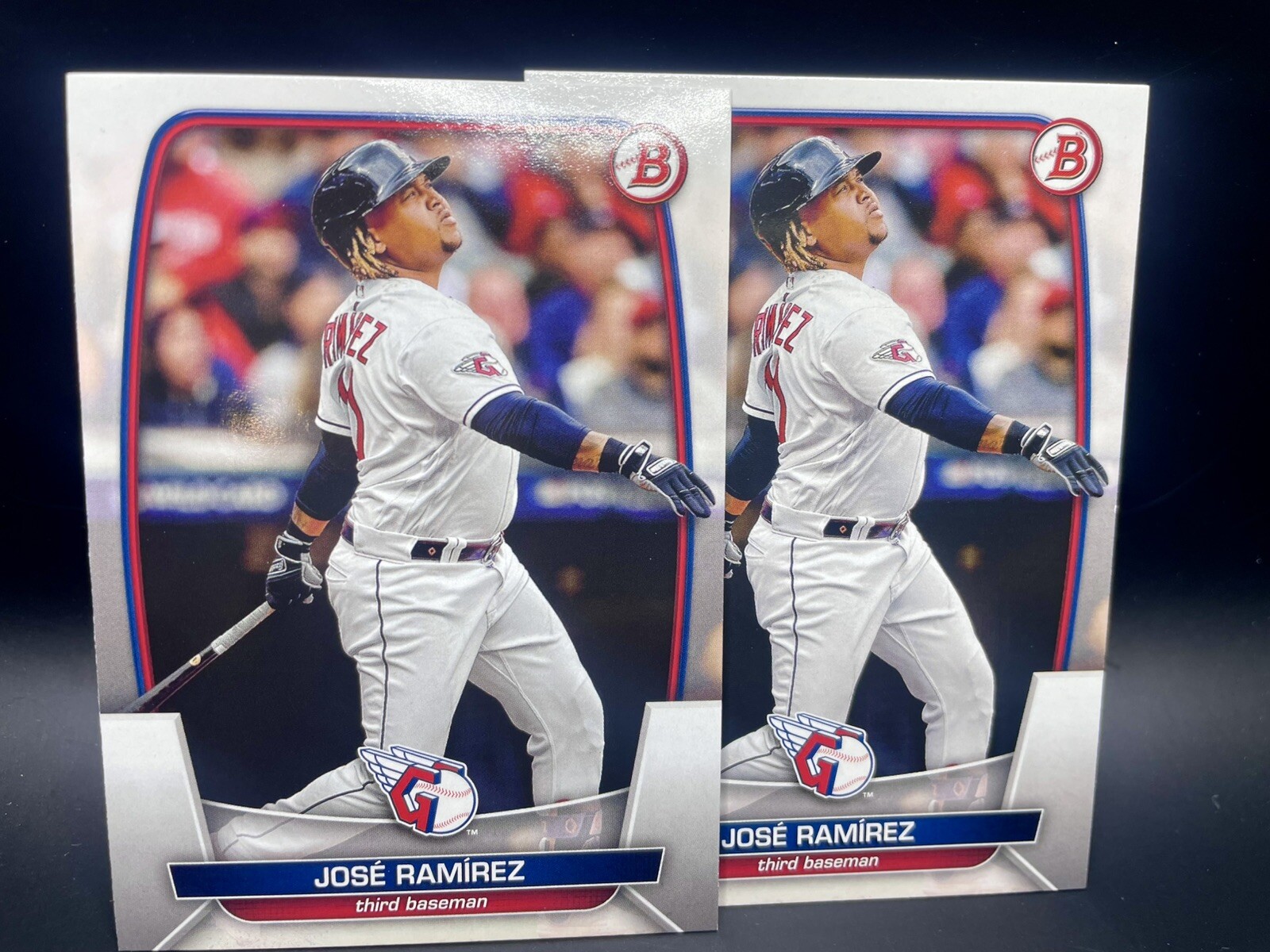 Jose Ramirez 2023 Bowman #99 Cleveland Guardians Baseball 2 Card Lot MLB Jose Ramirez 2023 Bowman #99 Cleveland Guardians Baseball 2 Card Lot MLB