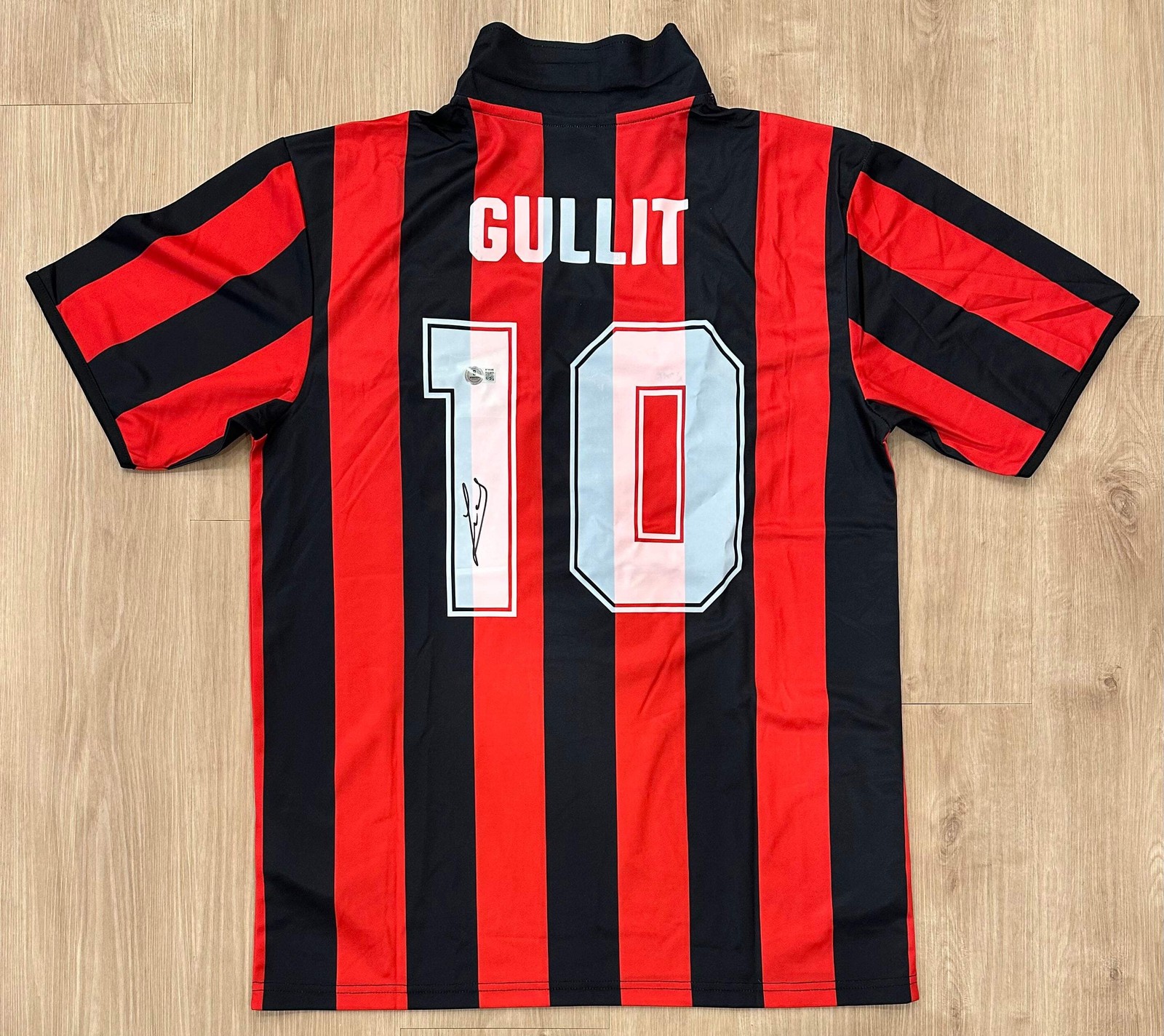 Ruud Gullit Signed AC Milan Kappa Authentic Jersey (Beckett)