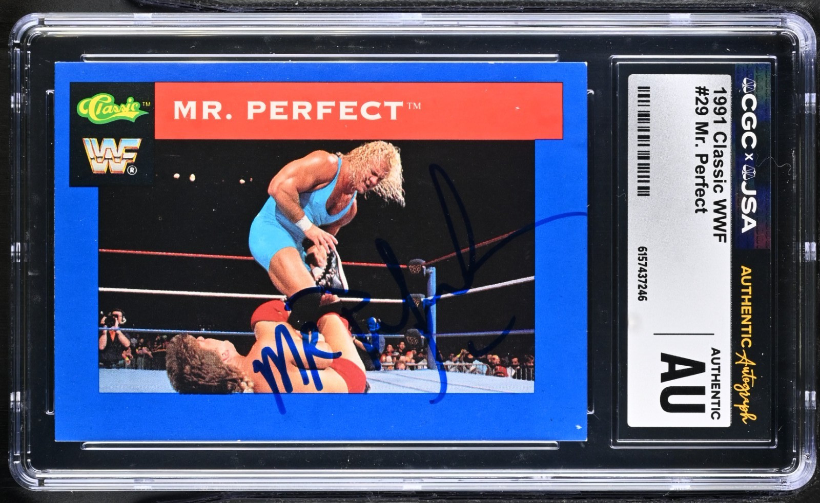 Curt Hennig ~ Signed 1991 Classic WWF Curt Hennig ~ Signed 1991 Classic WWF
