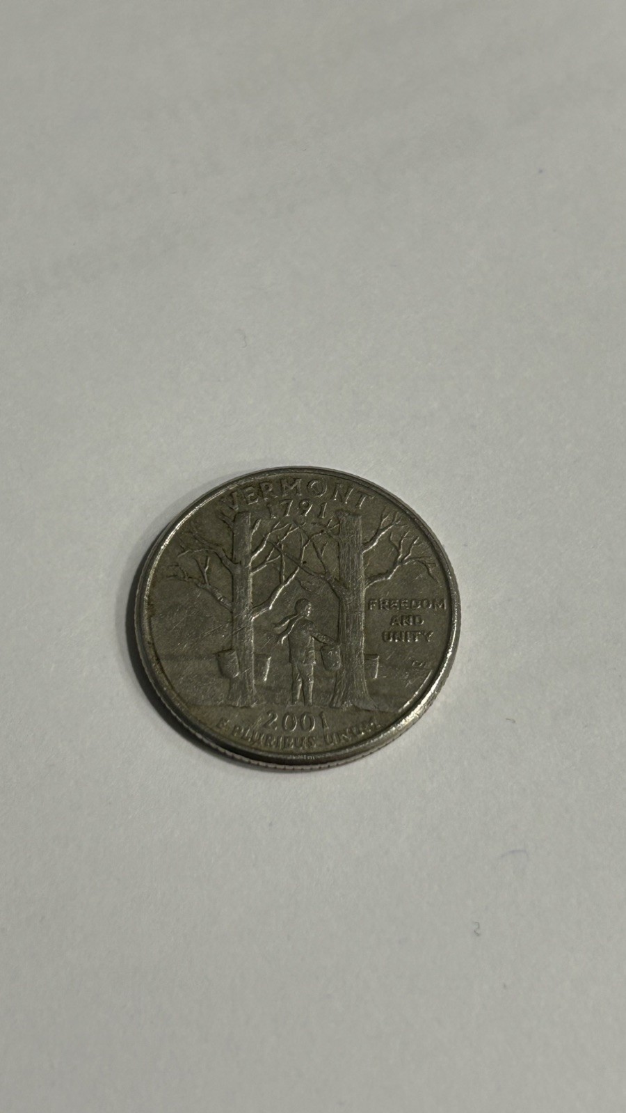 Rare Vermont 1791:2001 Quarter D Rare Vermont 1791:2001 Quarter D