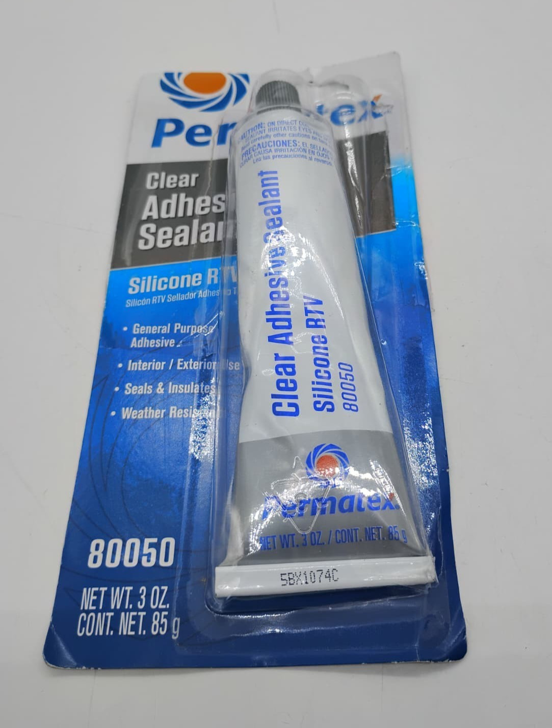 Permatex 80050 Clear RTV Silicone Adhesive Sealant Waterproof Sensor Safe 3oz Permatex 80050 Clear RTV Silicone Adhesive Sealant Waterproof Sensor Safe 3oz