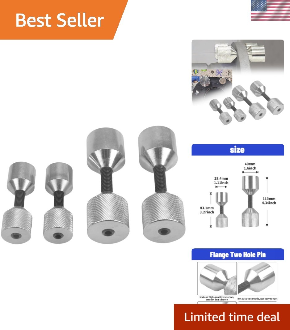 High-Quality 4-Piece Stainless Steel Two Hole Alignment Pins - 1-1/8