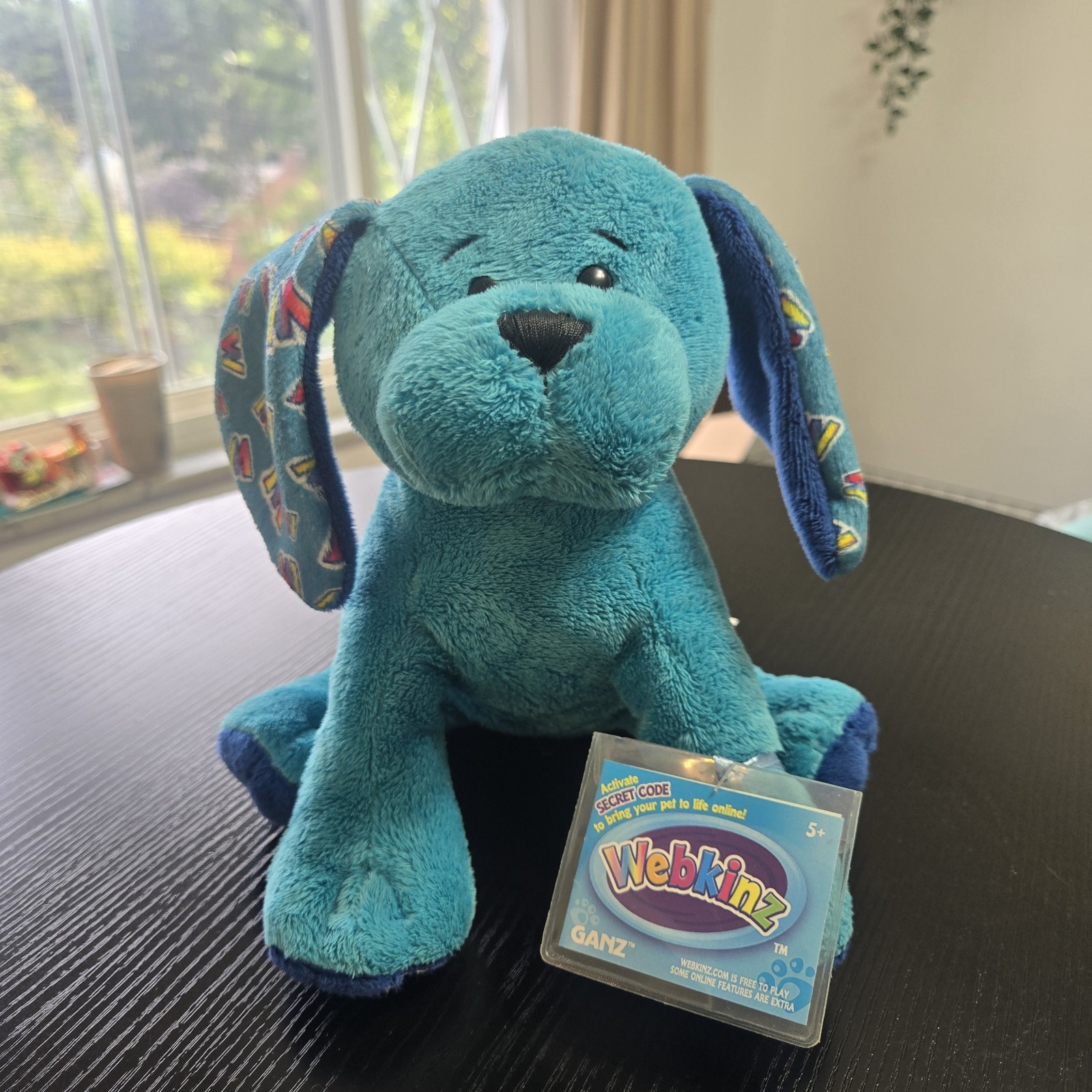 GANZ Webkinz 10 Year Magic Blue Pup Plush HM803 With Code Tag GANZ Webkinz 10 Year Magic Blue Pup Plush HM803 With Code Tag