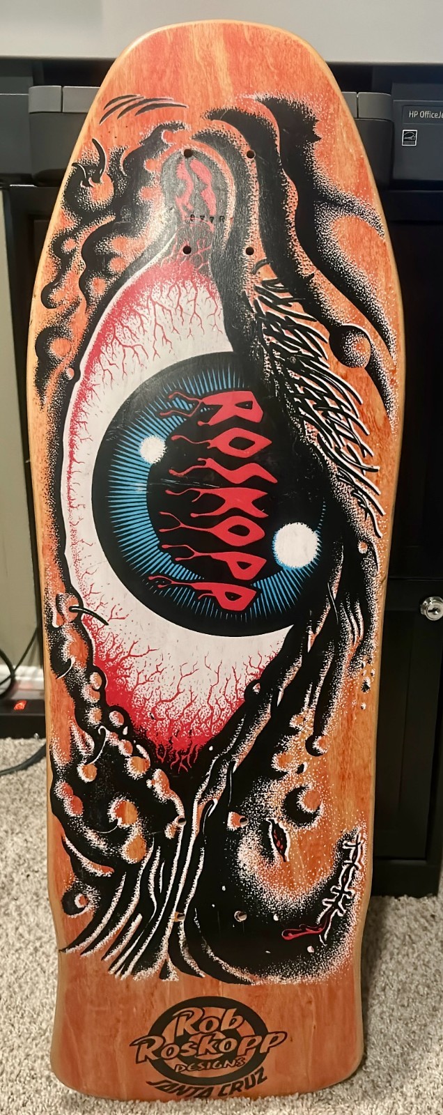 RARE NOS 1980s Santa Cruz Rob Roskopp Eye Original Skateboard Deck OG NO REISSUE