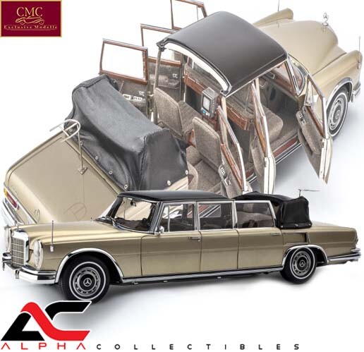 CMC M-217 1:18 1964-81 MERCEDES-BENZ 600 (W100) PULLMAN LANDEALET FIXED TOP