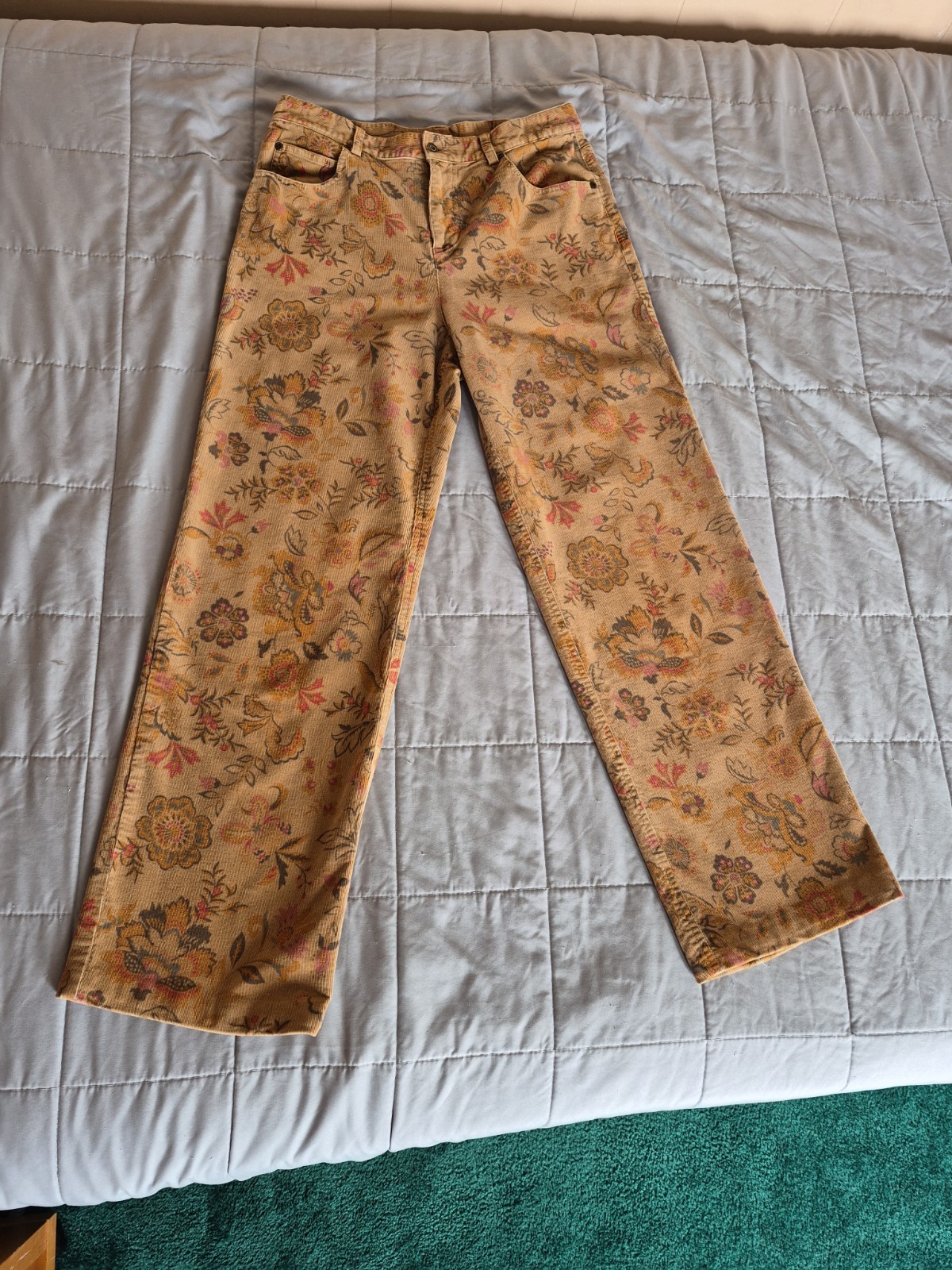 Vtg Liz Claiborne Tabitha Size 8 Floral Corduroy Pants Women 90s Y2k Retro Vtg Liz Claiborne Tabitha Size 8 Floral Corduroy Pants Women 90s Y2k Retro