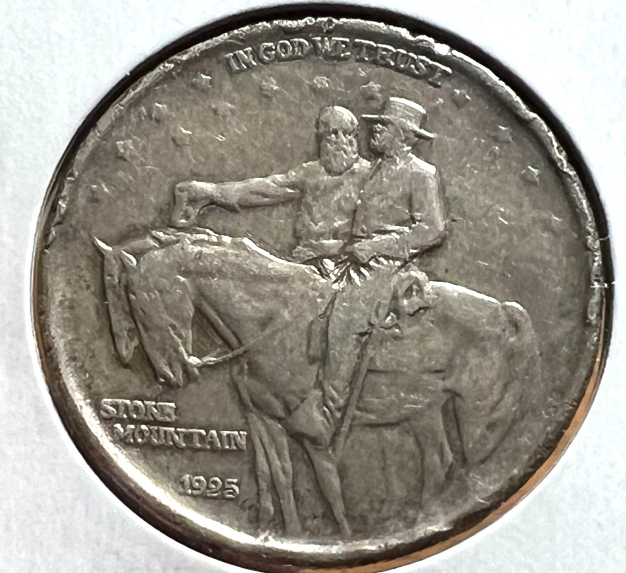1925 STONE MOUNTAIN SILVER HALF DOLLAR COMMEMORATIVE COIN