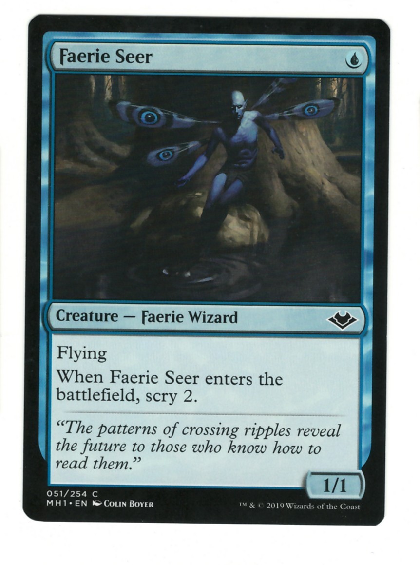 MTG Faerie Seer 51 Common Modern Horizons Magic The Gathering MTG Faerie Seer 51 Common Modern Horizons Magic The Gathering