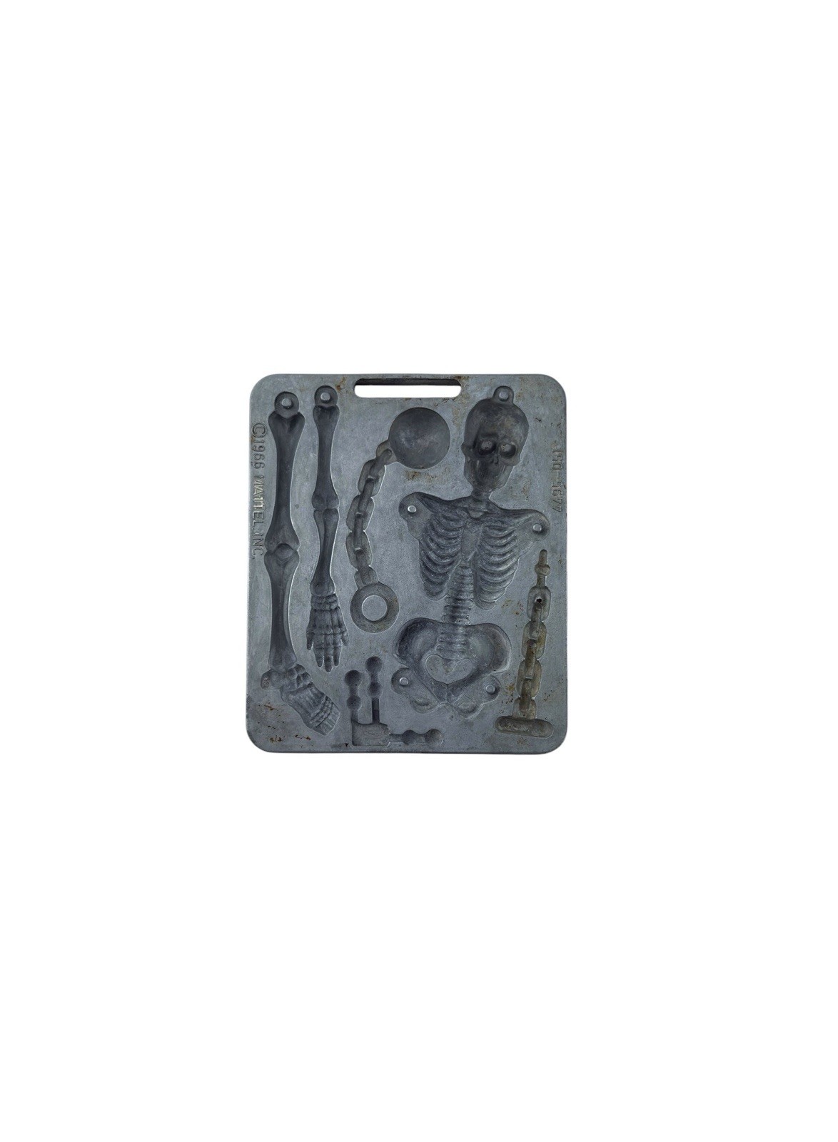 Vintage 1966 Mattel Thing-Maker Fright Factory SKELETON Halloween Mold Plate