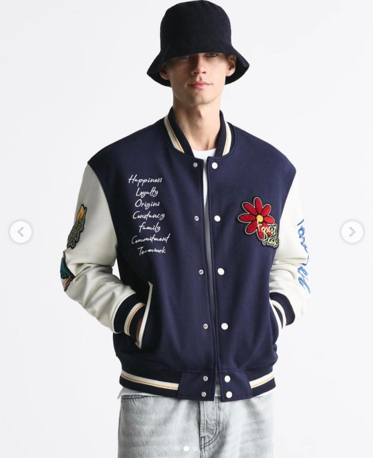 Zara Forest Peak Varsity Jacket Zara Forest Peak Varsity Jacket