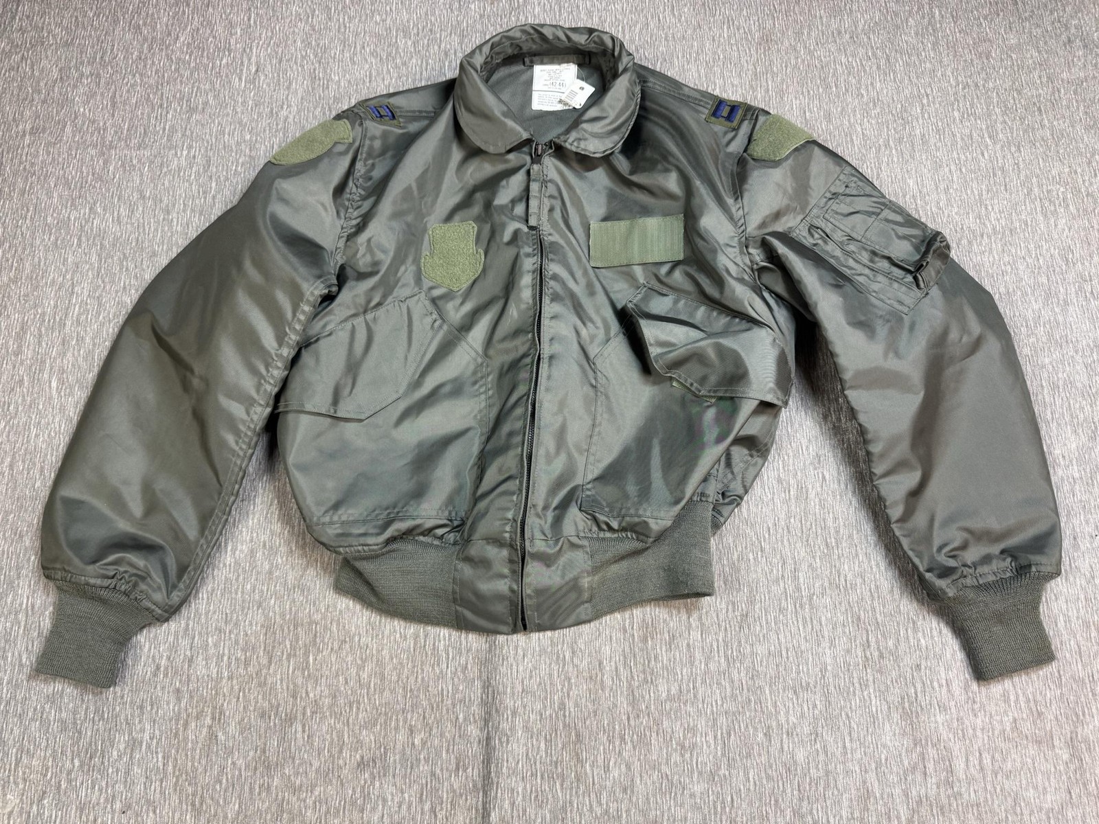 US Air Force Flight Jacket Mens Large Green CWU-36/P Summer Pilot Flying Aramid