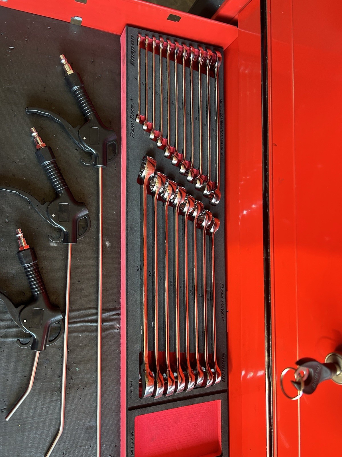 Snap On Foam Wrench Set SOEXMET01FBR Metric 7mm-25mm. New With Box Never Used