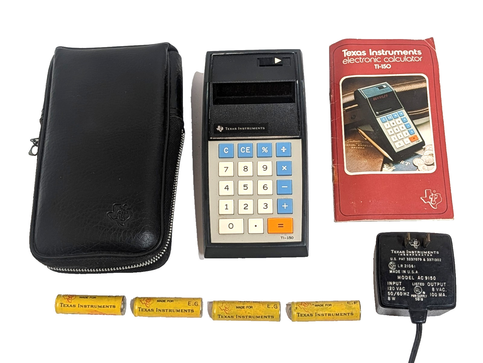 TI-150 RARE VINTAGE CALCULATOR WORKS & Accessories TI-150 RARE VINTAGE CALCULATOR WORKS & Accessories