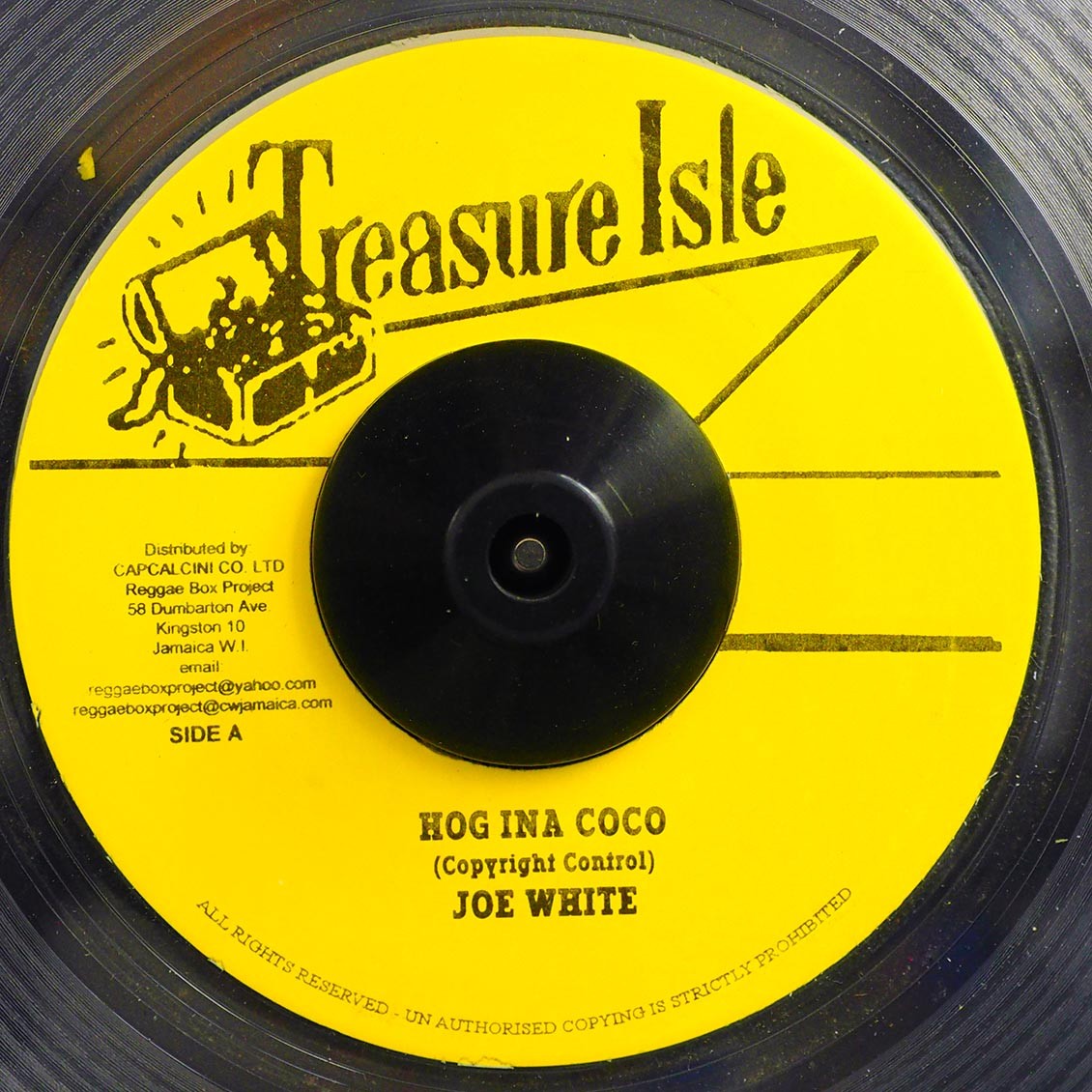 Joe White - Hog Ina Coco / Roland Alphonso - Sandy Gully (clear) [New Vinyl 7\ Joe White - Hog Ina Coco / Roland Alphonso - Sandy Gully (clear) [New Vinyl 7\