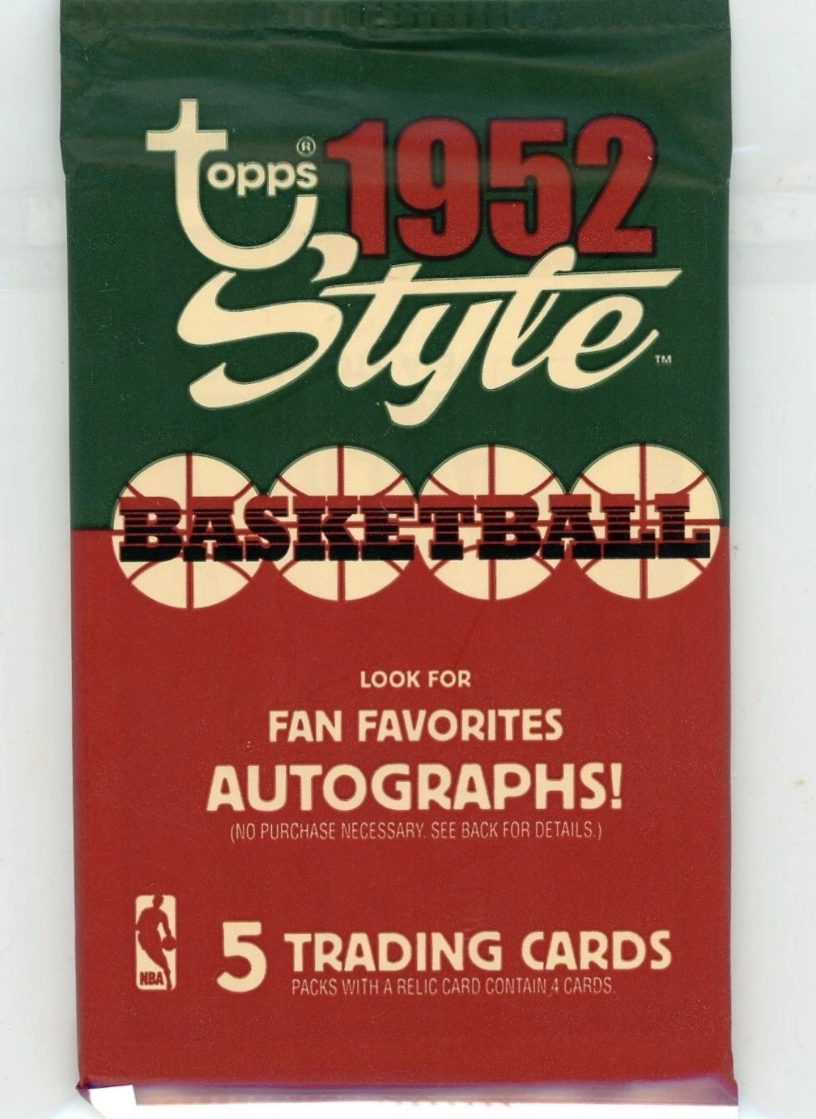 Topps 1952 Style 2005-06 NBA Basketball Trading Card Pack Autographs Sealed 5 Topps 1952 Style 2005-06 NBA Basketball Trading Card Pack Autographs Sealed 5
