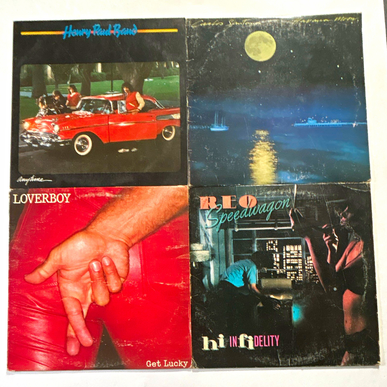 REO Speedwagon, Loverboy, Santana & Henry Paul Band 4x 1980s Rock Vinyl LP Lot REO Speedwagon, Loverboy, Santana & Henry Paul Band 4x 1980s Rock Vinyl LP Lot