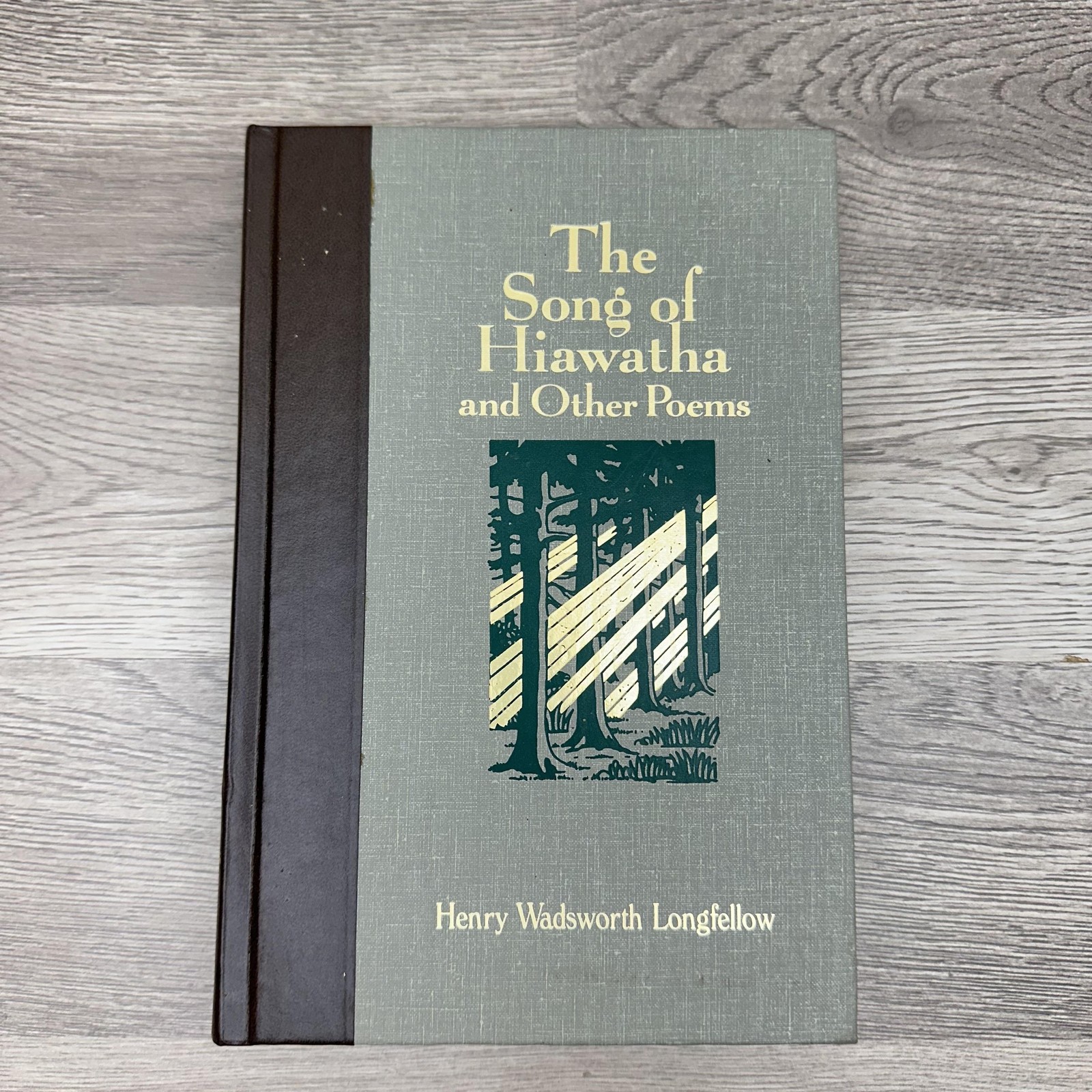 Vintage Song Of Hiawatha & Other Poems Longfellow Green HC 1991 Illustrated USA