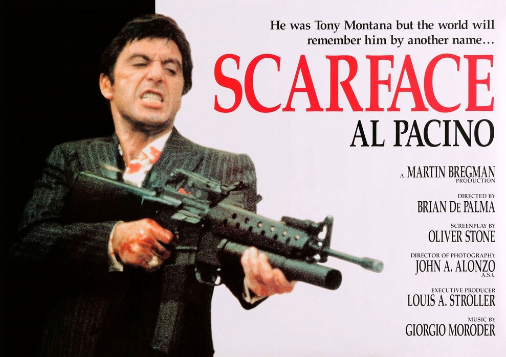 Scarface Rolled Filmscore poster 24x34 Tony Montana Al Pacino DePalma New Sealed Scarface Rolled Filmscore poster 24x34 Tony Montana Al Pacino DePalma New Sealed