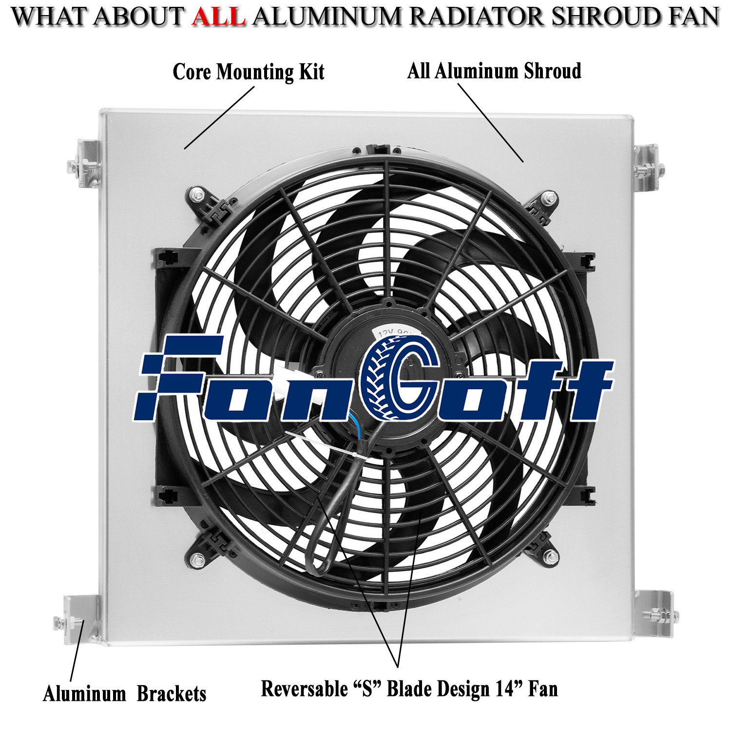 Aluminum Shroud Electric Fan For Ford Hi-Boy Hot Rod Ford V8 1930 1931 1932 US Aluminum Shroud Electric Fan For Ford Hi-Boy Hot Rod Ford V8 1930 1931 1932 US
