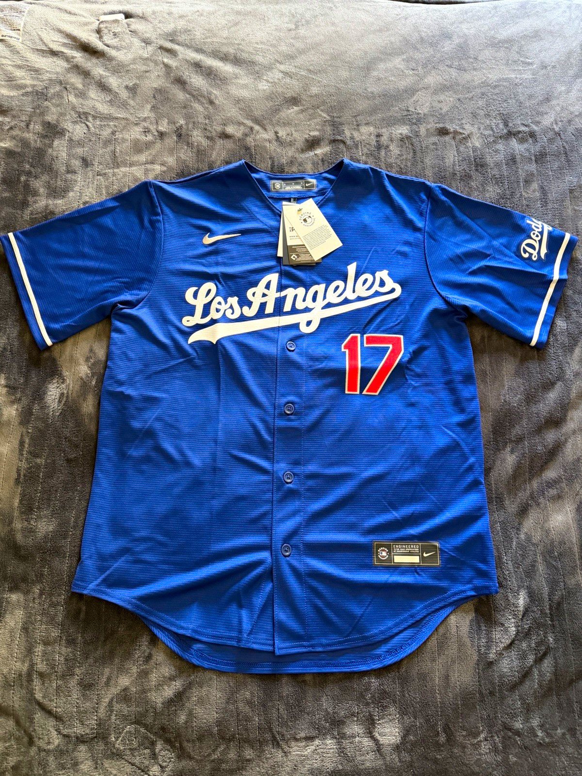 Nike Los Angeles Dodgers Shohei Ohtani #17 Jersey Blue/White MLB Baseball M