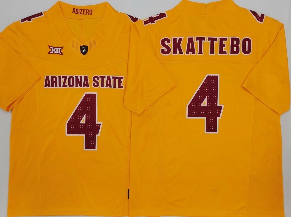 Cam Skattebo #4 Arizona State Sun Devils Football Jersey - Premium Stitched