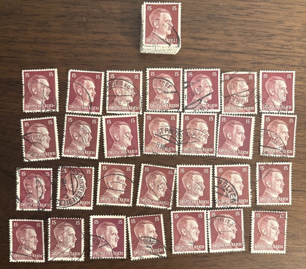 Stamp Germany Deutsches Reich Adolf Hitler 15 Pfennig 1941 Late MINTAGE