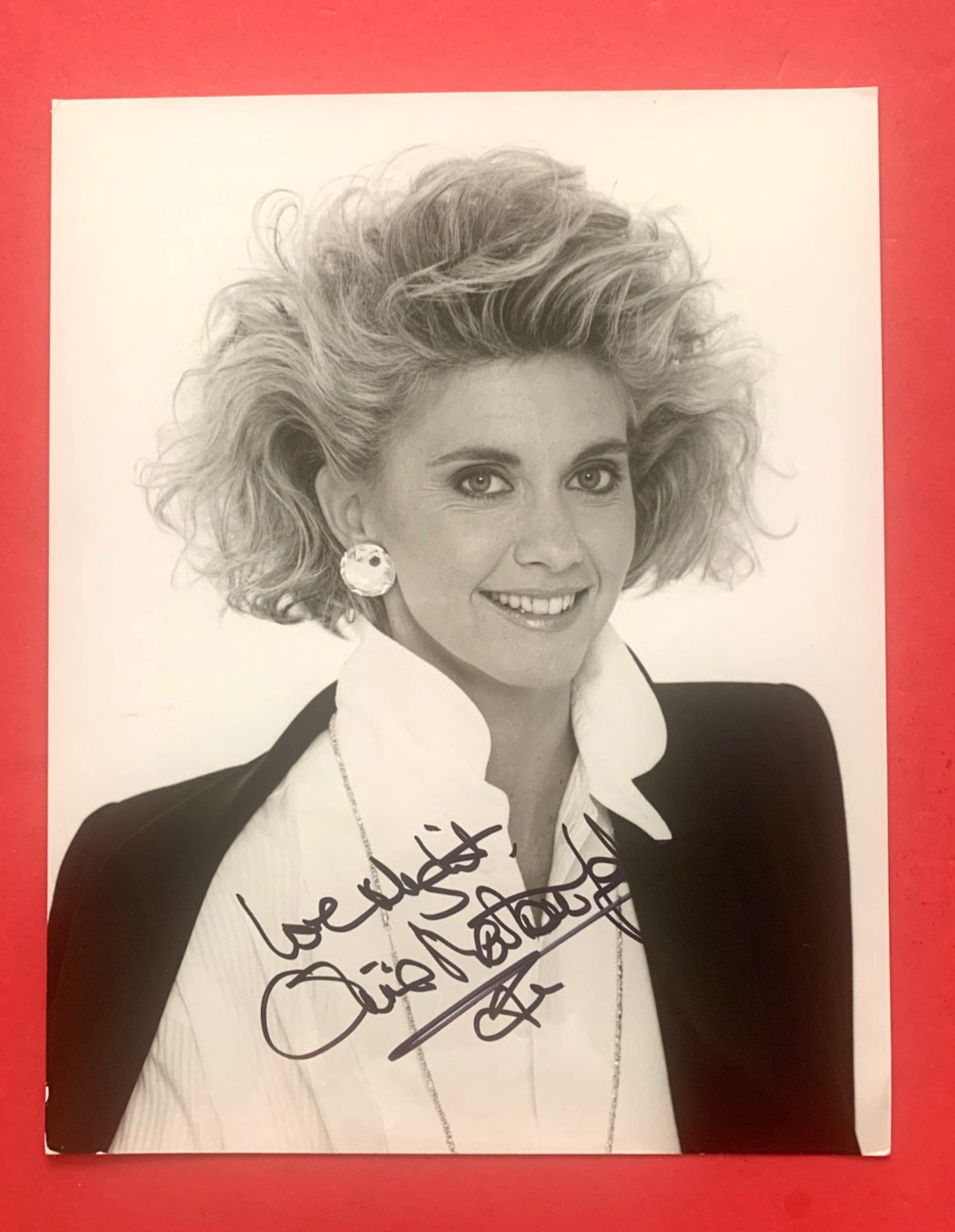 Olivia Newton-John Hand Signed 8 x 10 Portrait Photo