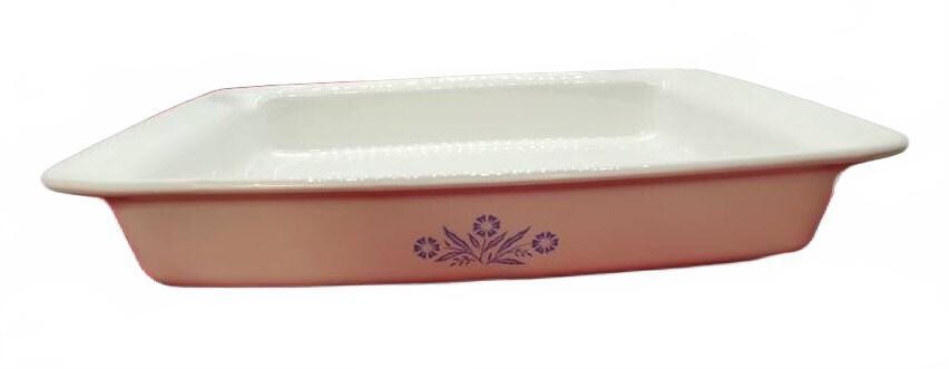 Vtg Corning Ware Blue Cornflower P-332 Roaster Baking Dish