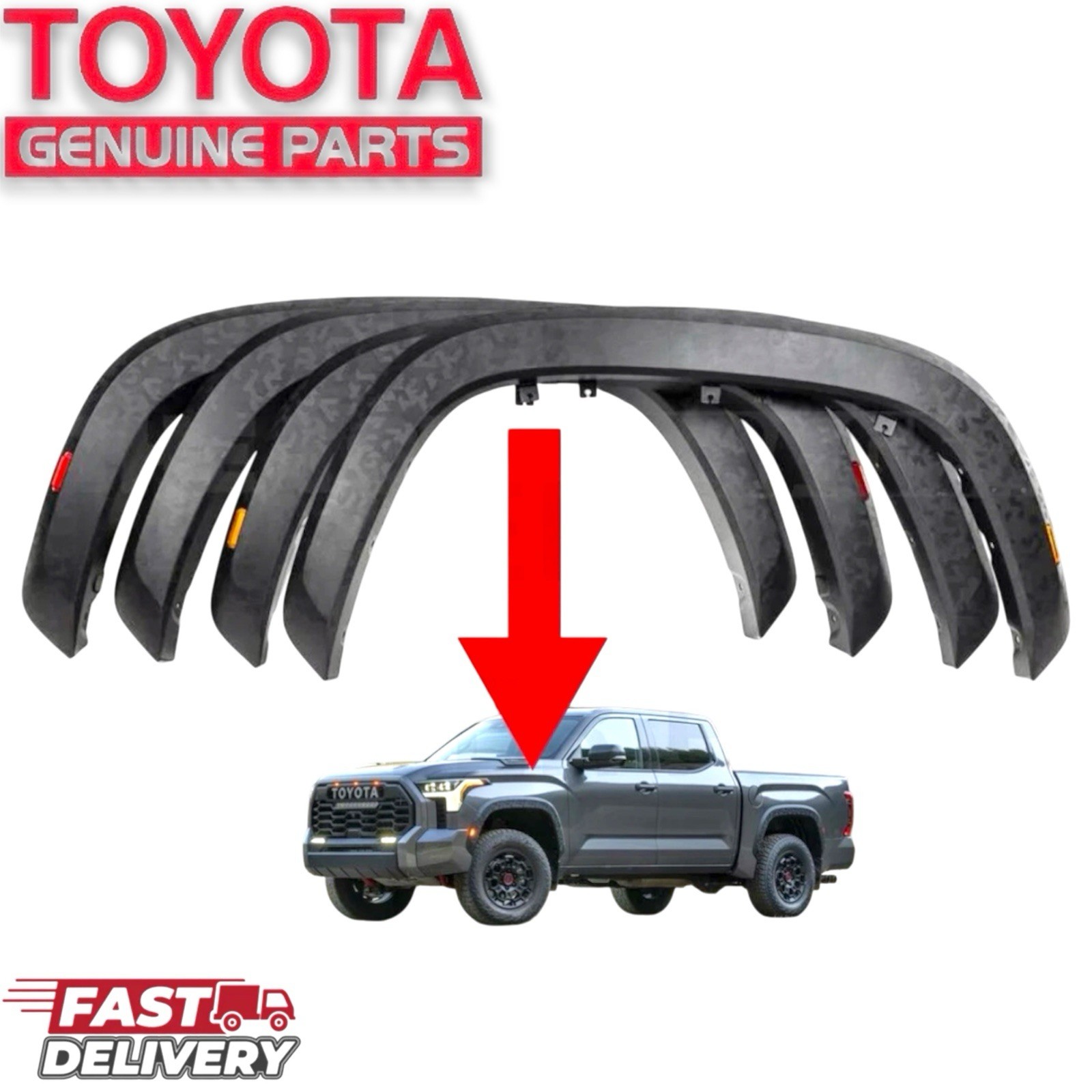 22 - 26  TOYOTA TUNDRA TRD PRO CAMO FENDER FLARE KIT 4 PIECE OEM NEW TOYOTA