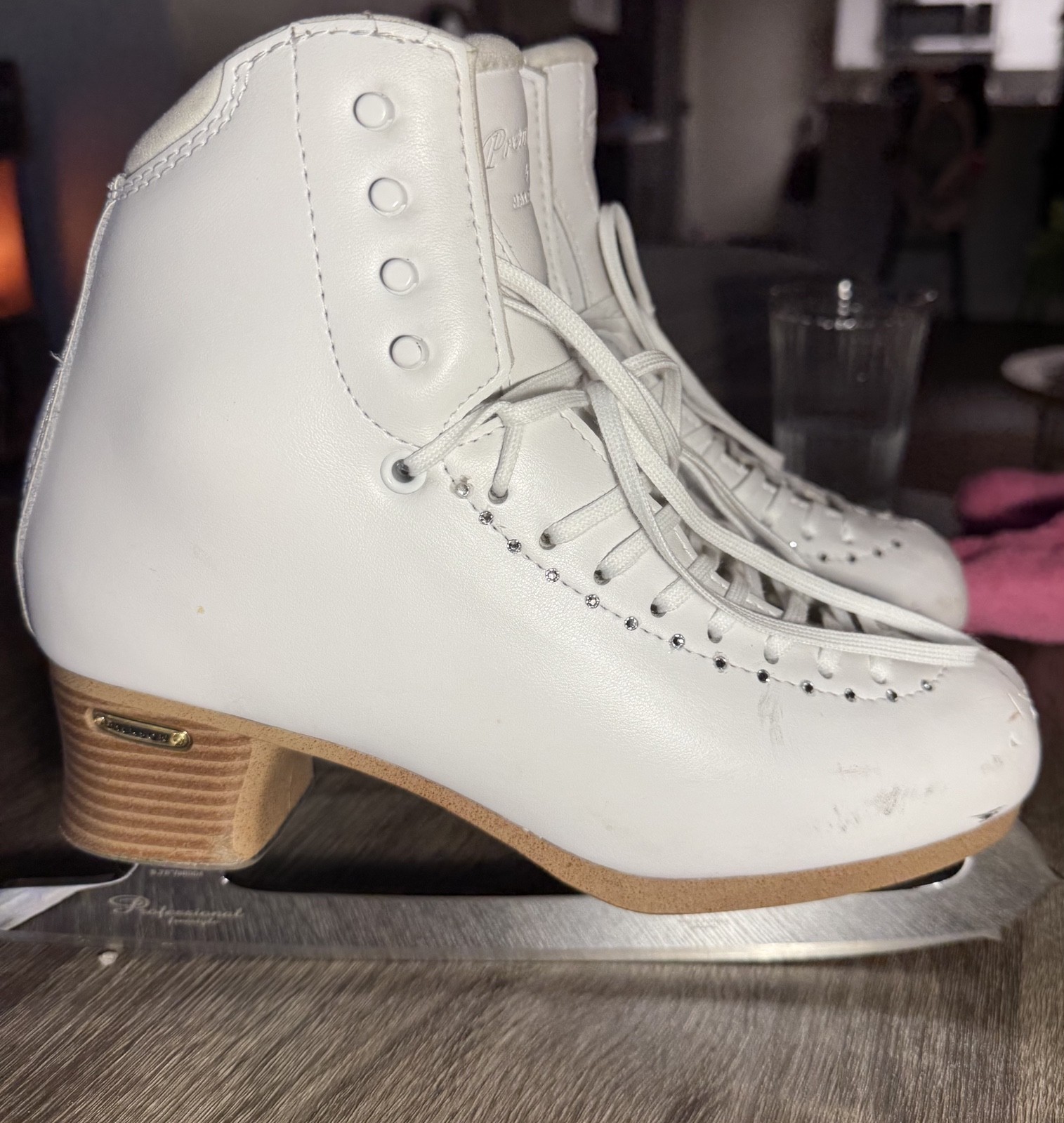 Jackson Premier Ice Skates - 7.5 with NEW MK Profesional Blades Jackson Premier Ice Skates - 7.5 with NEW MK Profesional Blades