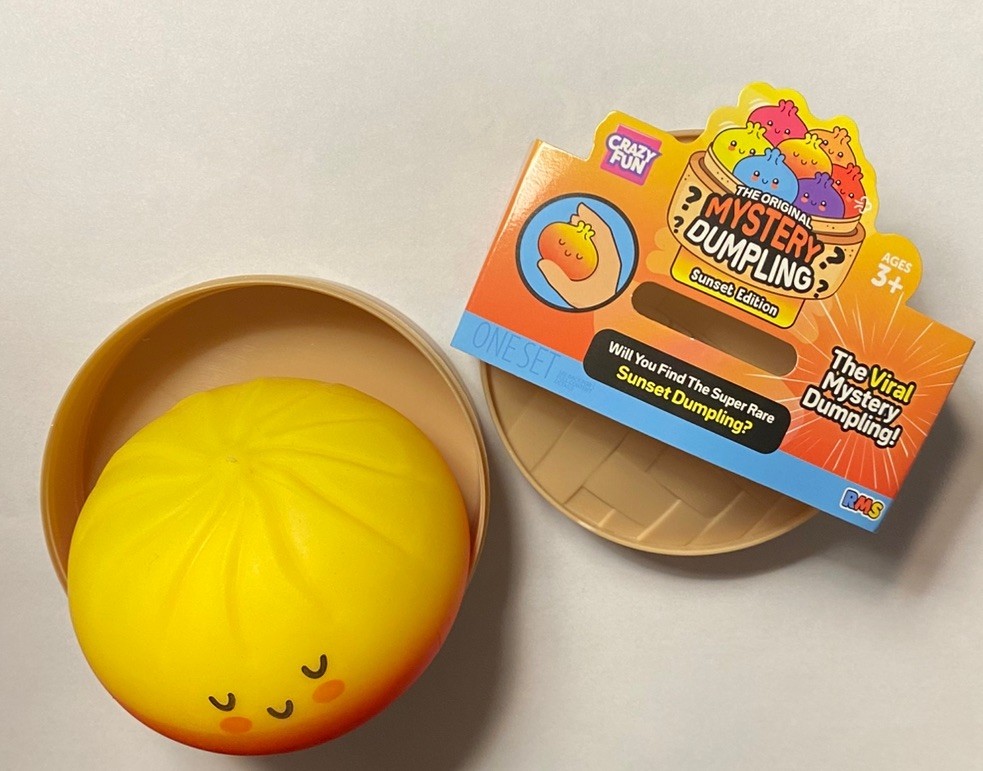 RMS rare sunset squishy dumpling. opened never played with. RMS rare sunset squishy dumpling. opened never played with.