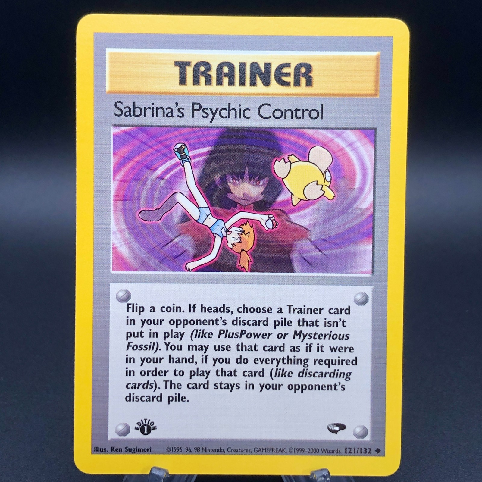 Pokemon Sabrina\'s Psychic Control 121/132 - 1st Edition Gym Challenge NM WotC Pokemon Sabrina\'s Psychic Control 121/132 - 1st Edition Gym Challenge NM WotC