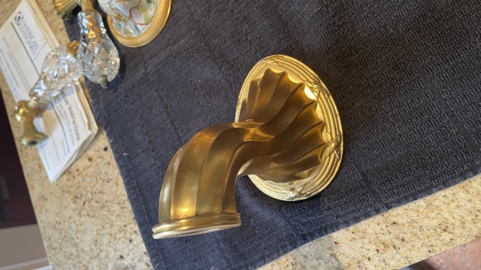 Vintage 1980-1990s Sherle Wagner Gold Bathtub Spout