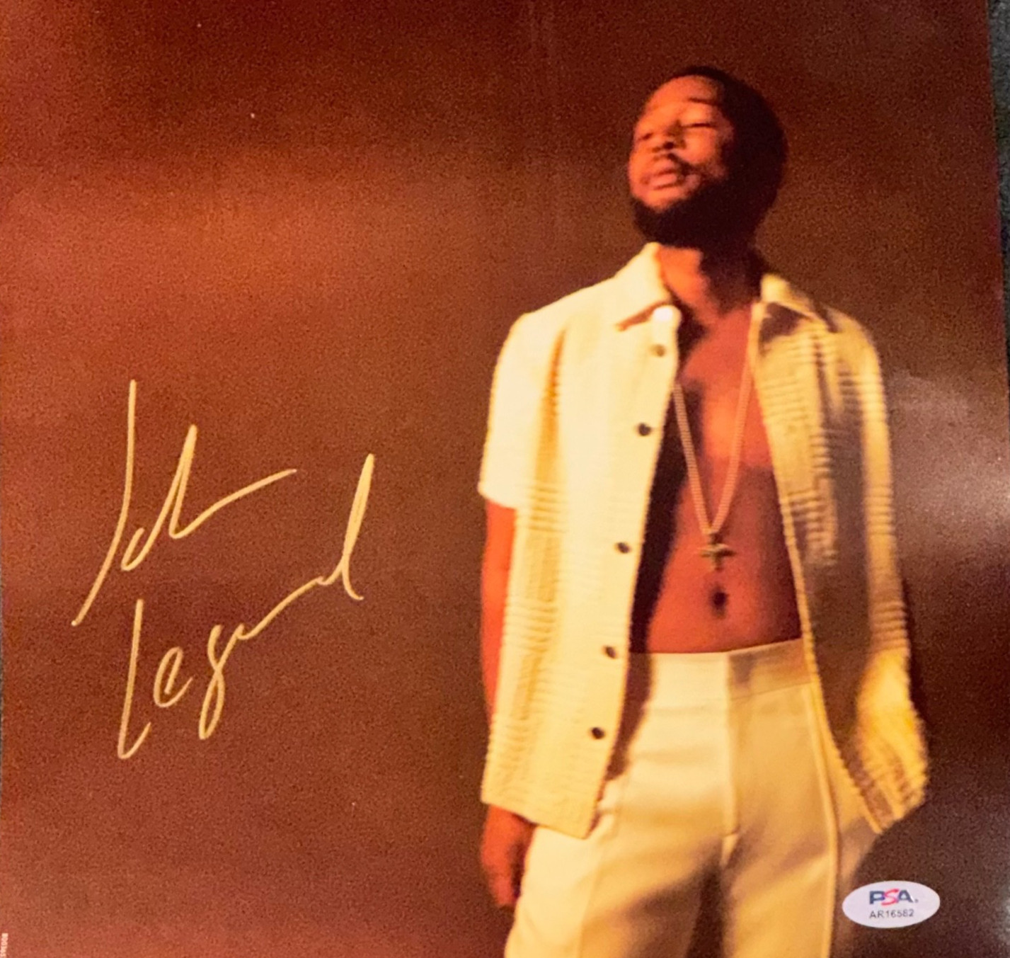 Signed John Legend Album Flat Photograph Autographed Auto Photo PSA Signed John Legend Album Flat Photograph Autographed Auto Photo PSA