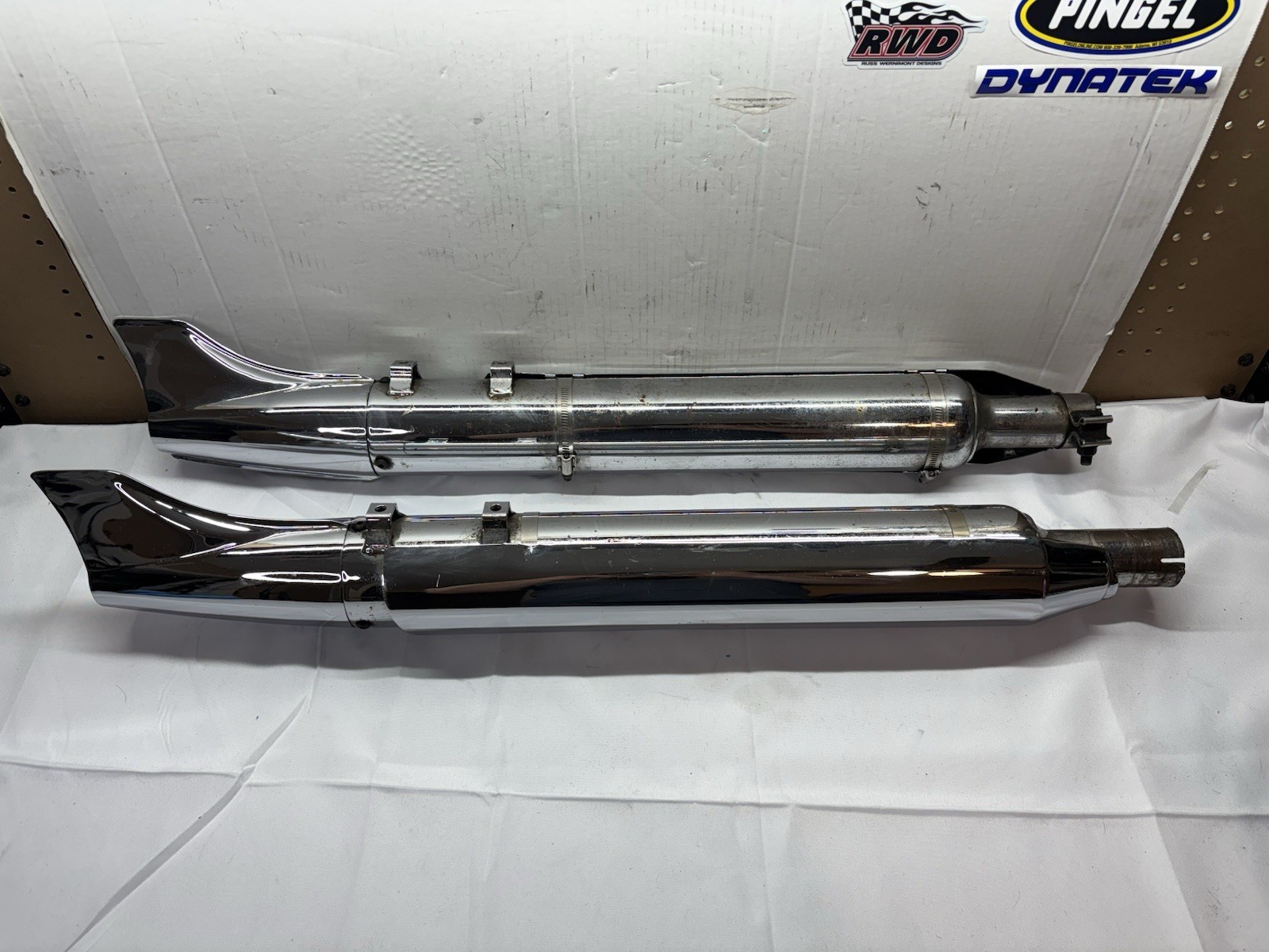 1995 - 2016 HARLEY TOURING KERKER BY SUPERTRAPP FISH TAIL SLIP ONS EXHAUST FM 1995 - 2016 HARLEY TOURING KERKER BY SUPERTRAPP FISH TAIL SLIP ONS EXHAUST FM