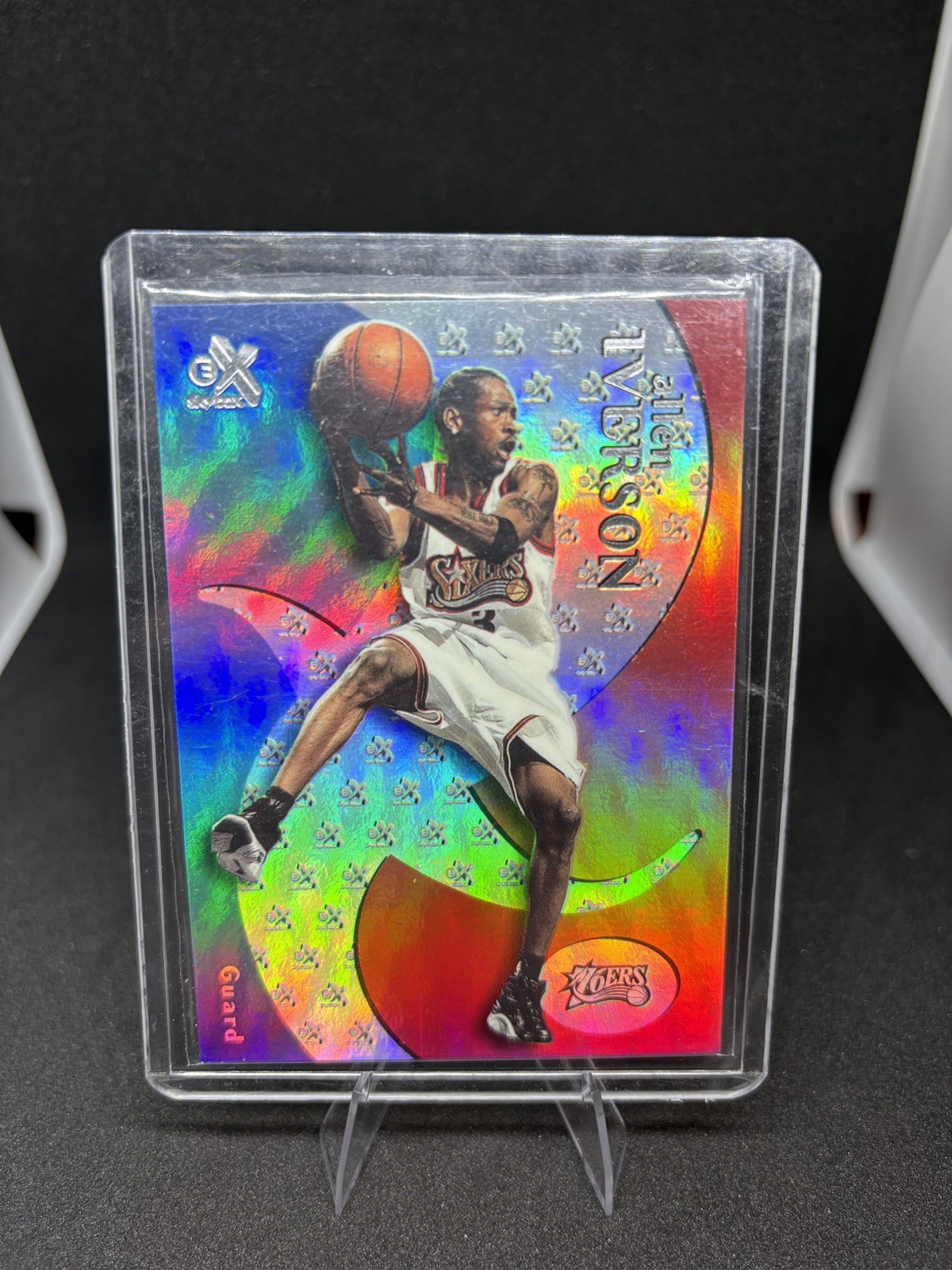 1999-00 Skybox E-X #45 Allen Iverson Hologram Refractor HOF 1999-00 Skybox E-X #45 Allen Iverson Hologram Refractor HOF