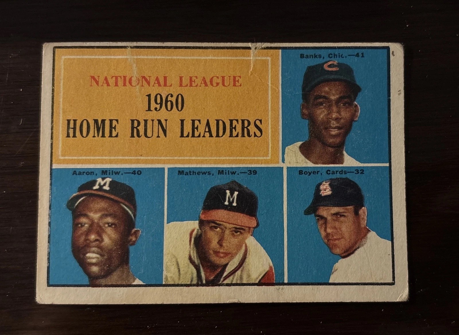 1961 Topps - Nl Home Run Leaders #43 1961 Topps - Nl Home Run Leaders #43