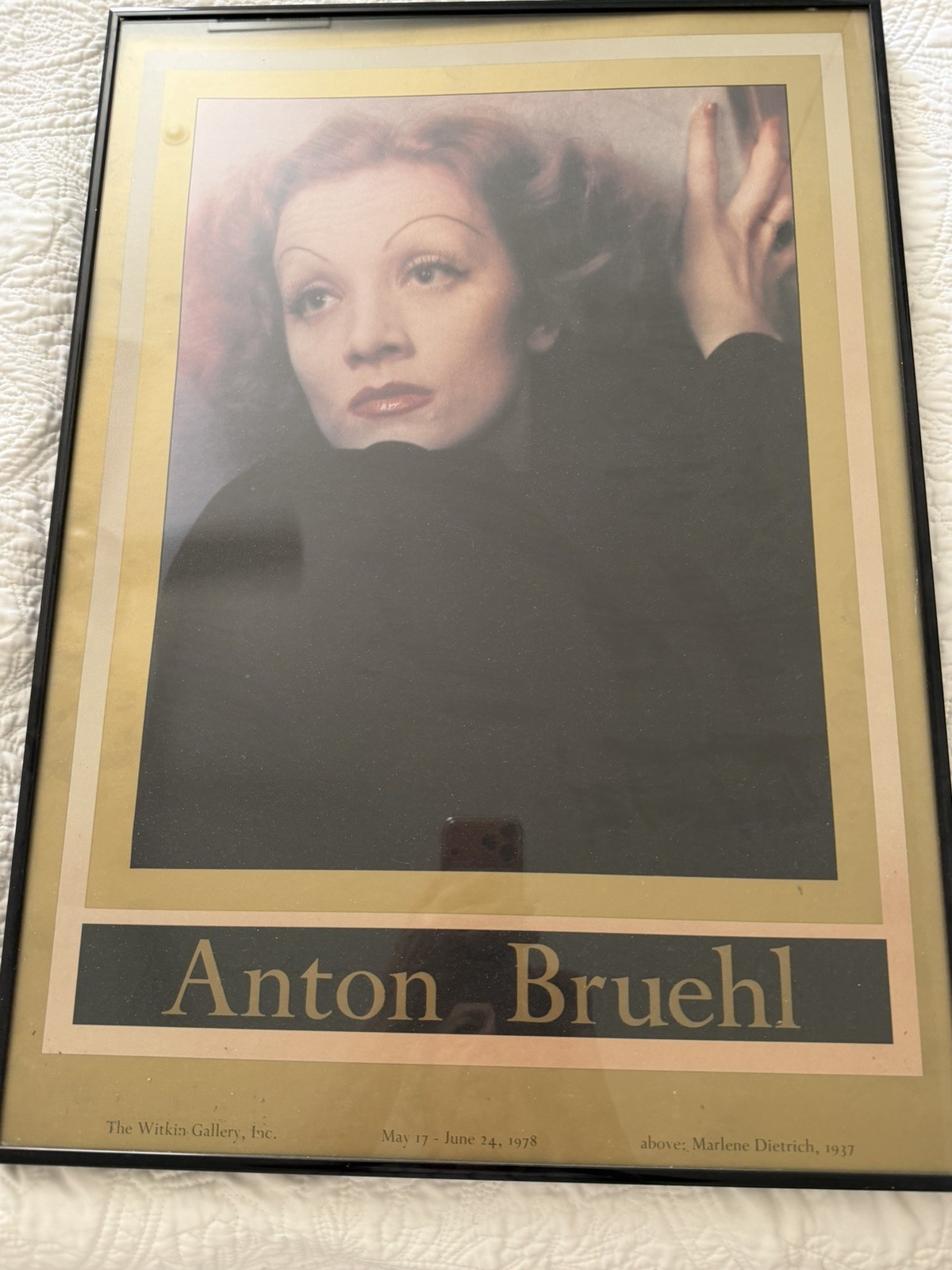 1978 The Witkin Gallery Anton Bruehl Offset Lithograph of Marlene Dietrich 1937 1978 The Witkin Gallery Anton Bruehl Offset Lithograph of Marlene Dietrich 1937
