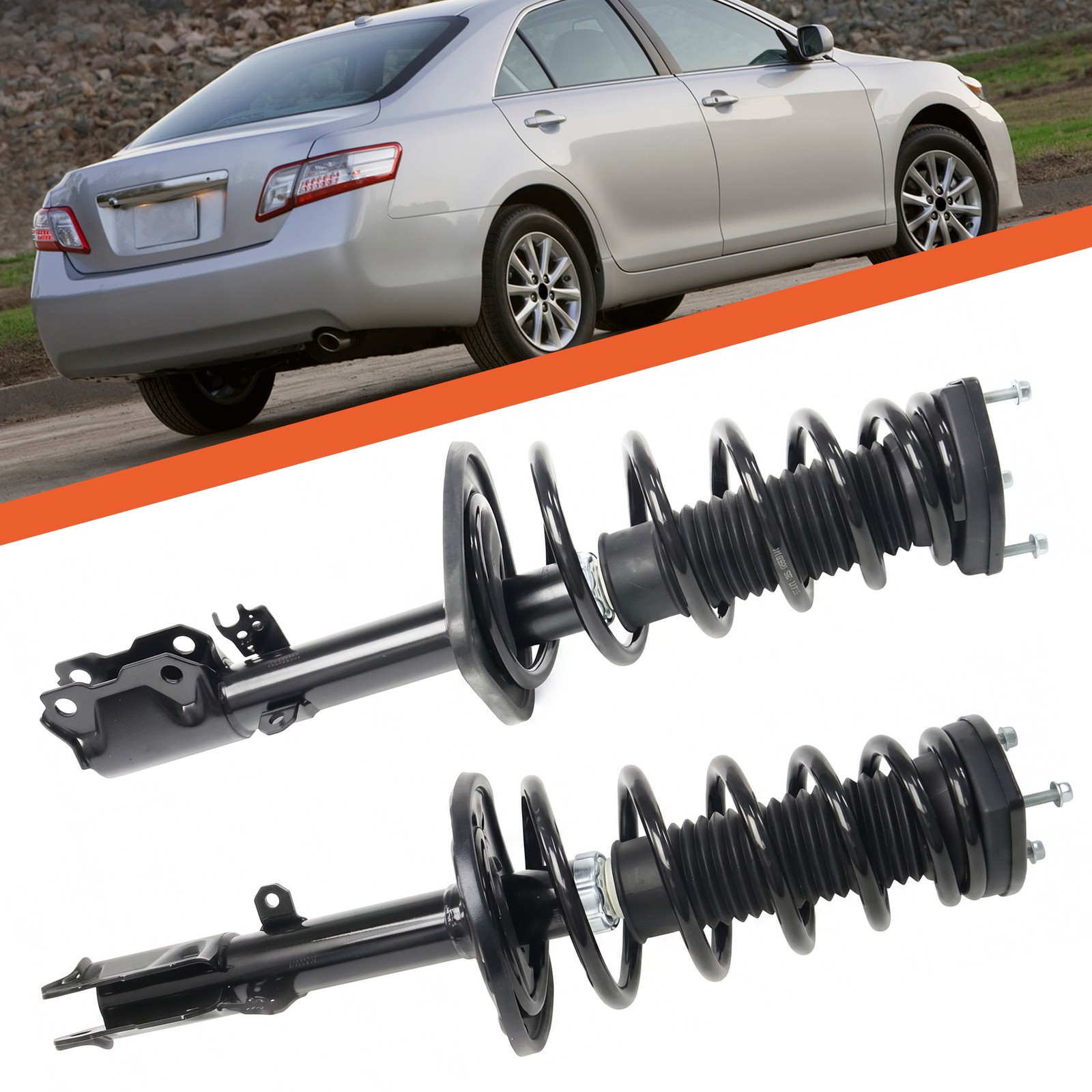 Rear Struts w/ Coil Spring Assembly for 2008 - 2011 ES350 Toyota Camry Avalon
