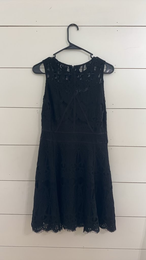 Adelyn Rae Black Lace Sleeveless Dress Adelyn Rae Black Lace Sleeveless Dress