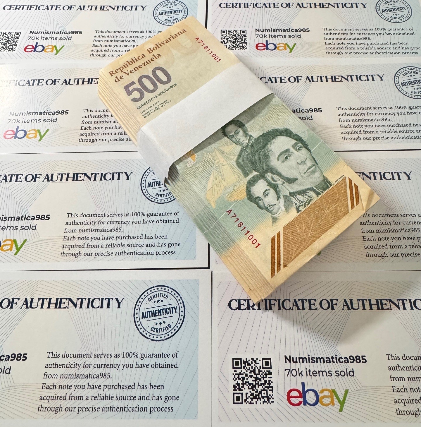 VENEZUELA 500 DIGITALES 2025 NEW NOTE X 1 - 500 Million Bolívares SERIES COA-