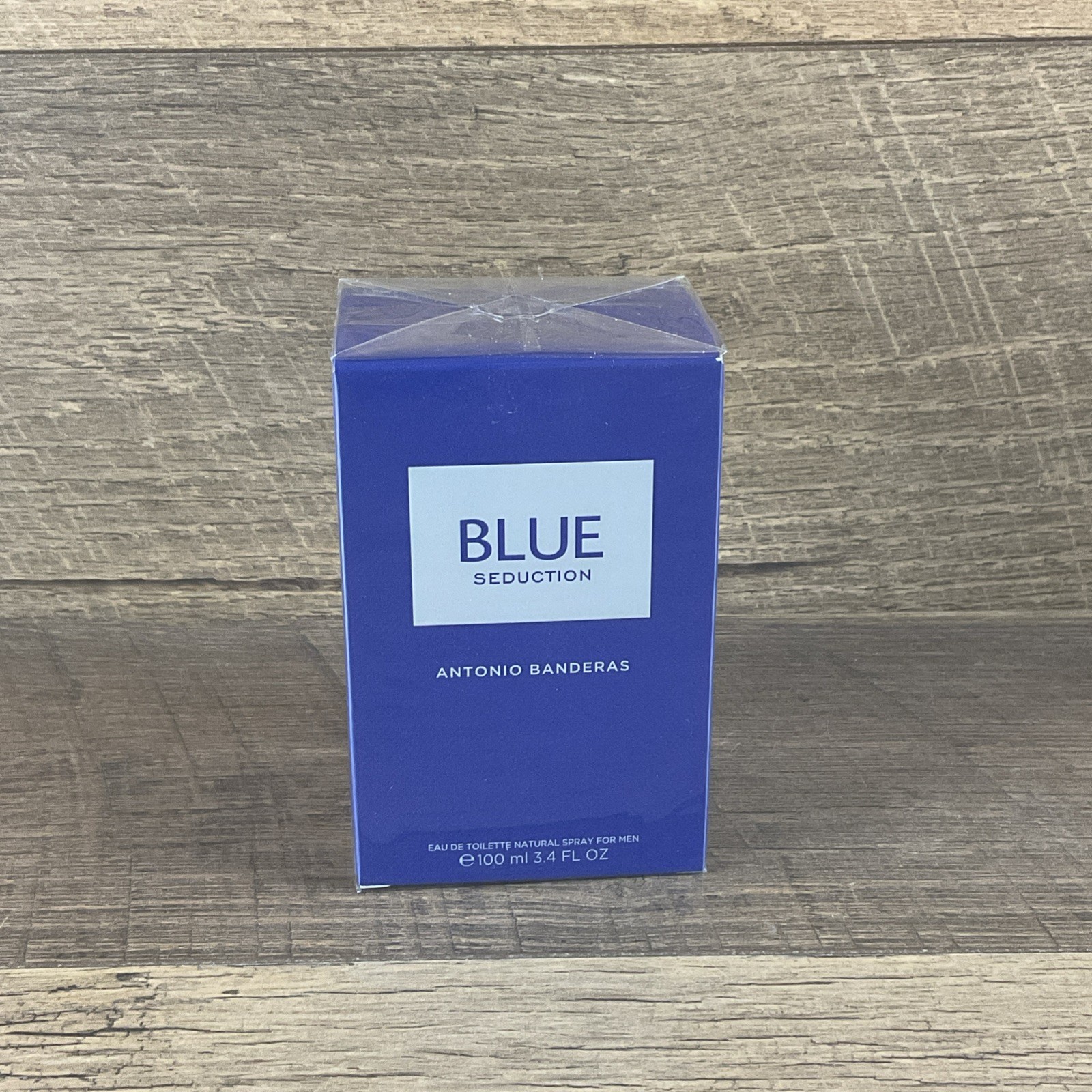 BLUE SEDUCTION BY ANTONIO BANDERAS 3.4/3.3 OZ EDT SPRAY FOR MEN NEW-SEALED