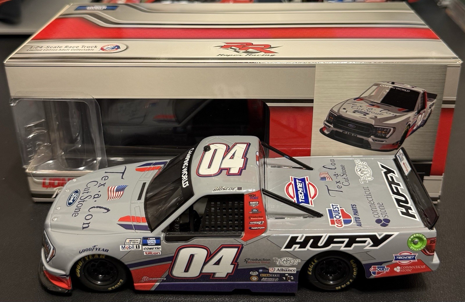 2021 Chase Briscoe #04 Tex-A-Con Cut Stone Ford F150 1/24 NASCAR Die-Cast 2021 Chase Briscoe #04 Tex-A-Con Cut Stone Ford F150 1/24 NASCAR Die-Cast